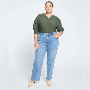 NWT - Universal Standard - Etta High Rise Straight Leg Jeans - 31 inch (size 18)